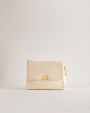 Sac Bandoulière Ted Baker Lock Detail Large Blanche Femme | SGY-78687740